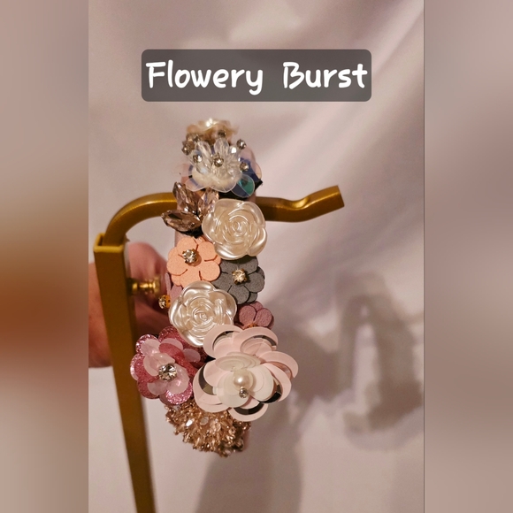 Handmade Pearl Chaos Satin Puffy Headbands - Pick One! - Picture 3 of 7